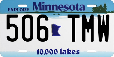MN license plate 506TMW