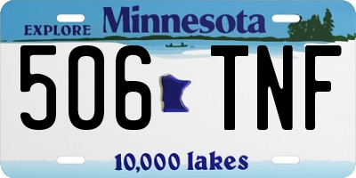 MN license plate 506TNF