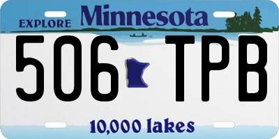 MN license plate 506TPB