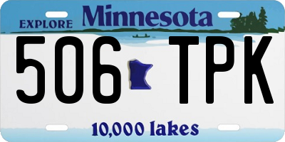 MN license plate 506TPK