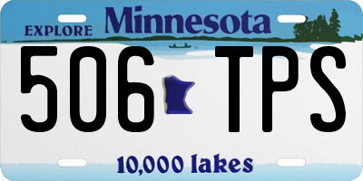 MN license plate 506TPS