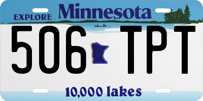 MN license plate 506TPT