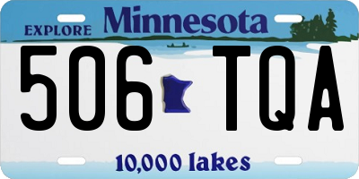 MN license plate 506TQA
