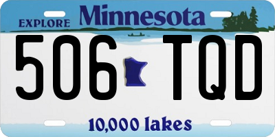 MN license plate 506TQD