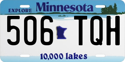 MN license plate 506TQH