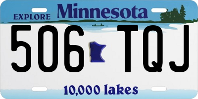 MN license plate 506TQJ