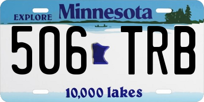 MN license plate 506TRB