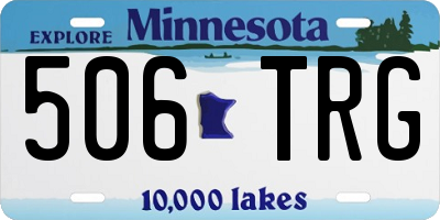 MN license plate 506TRG