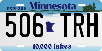 MN license plate 506TRH