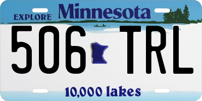MN license plate 506TRL