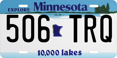 MN license plate 506TRQ