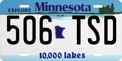 MN license plate 506TSD