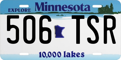 MN license plate 506TSR