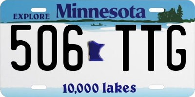MN license plate 506TTG
