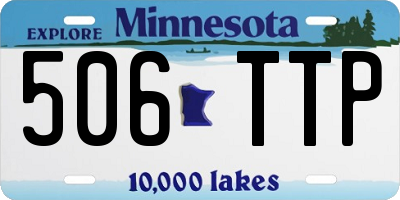 MN license plate 506TTP
