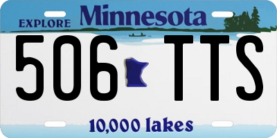 MN license plate 506TTS