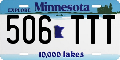 MN license plate 506TTT