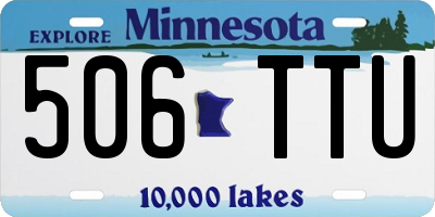 MN license plate 506TTU