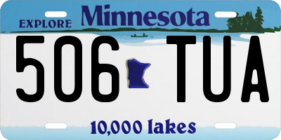 MN license plate 506TUA
