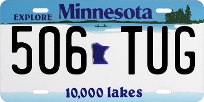 MN license plate 506TUG