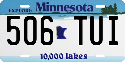 MN license plate 506TUI
