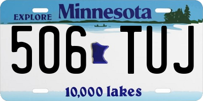 MN license plate 506TUJ
