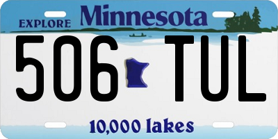 MN license plate 506TUL