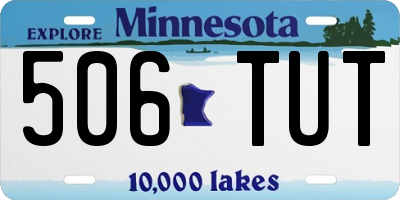 MN license plate 506TUT