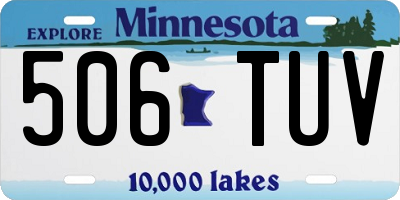 MN license plate 506TUV