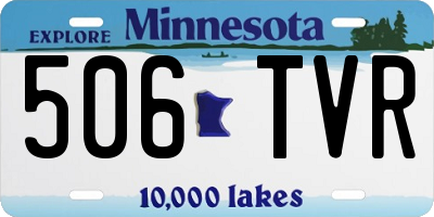 MN license plate 506TVR