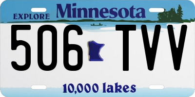MN license plate 506TVV