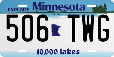 MN license plate 506TWG