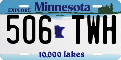 MN license plate 506TWH