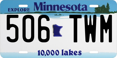 MN license plate 506TWM