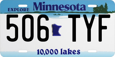 MN license plate 506TYF