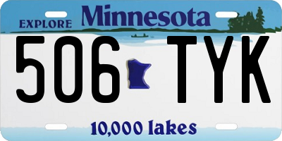MN license plate 506TYK