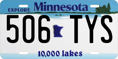 MN license plate 506TYS