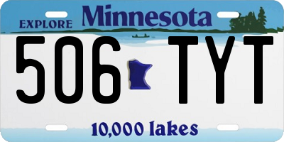 MN license plate 506TYT