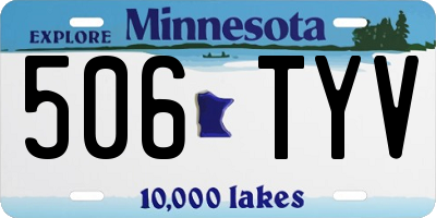 MN license plate 506TYV