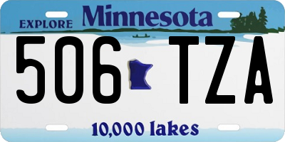 MN license plate 506TZA