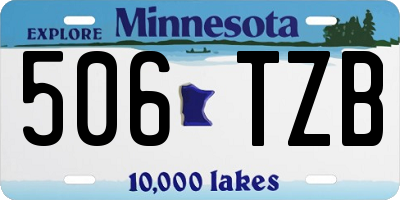 MN license plate 506TZB