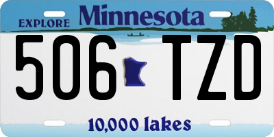 MN license plate 506TZD