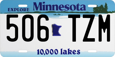MN license plate 506TZM
