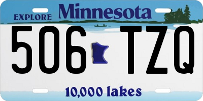 MN license plate 506TZQ