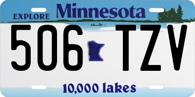 MN license plate 506TZV