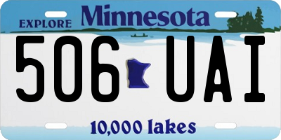 MN license plate 506UAI