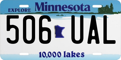 MN license plate 506UAL