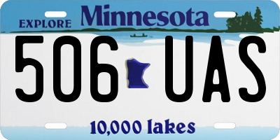 MN license plate 506UAS