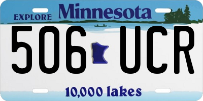 MN license plate 506UCR