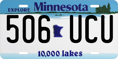 MN license plate 506UCU